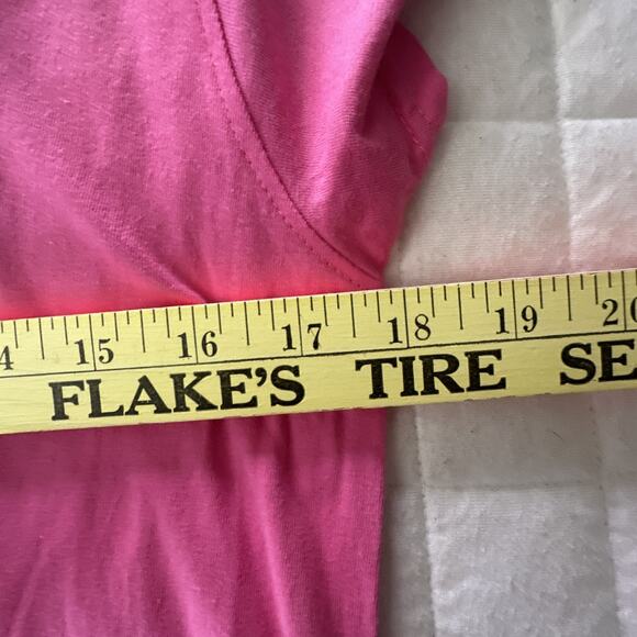 Marushka Dress Womens XL PInk Hand Printed Whale Artsy Preppy Coastal Beach - Picture 8 of 11